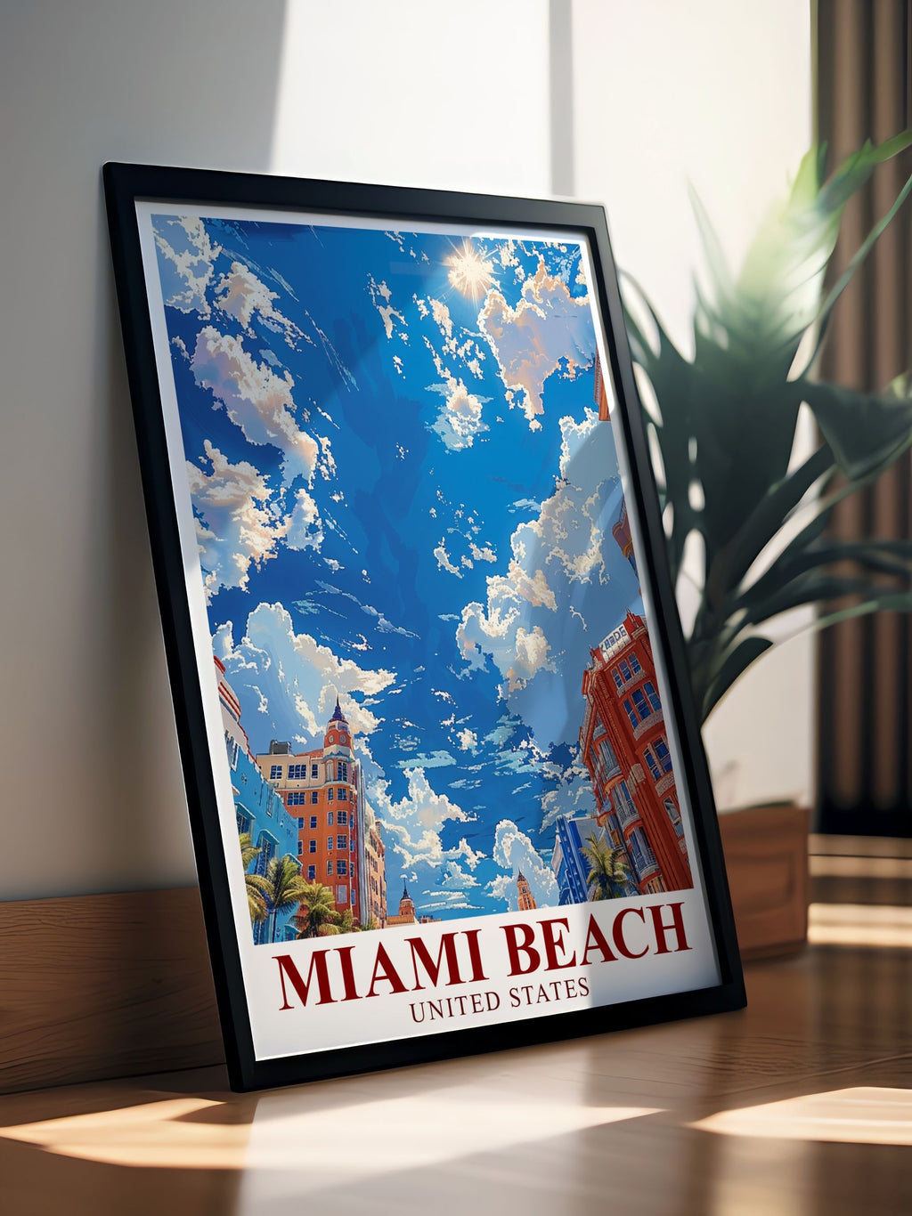 Miami Beach  Art - Art Deco Historic District  Prints - United States  Home Decor