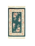Canvello Genuine Handmade Rug Green Chinese Art Deco Area Rug for Living Room Home Decor Rug - 3' X 5'