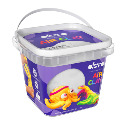 Air Dry Modeling Clay WHITE 900 ml